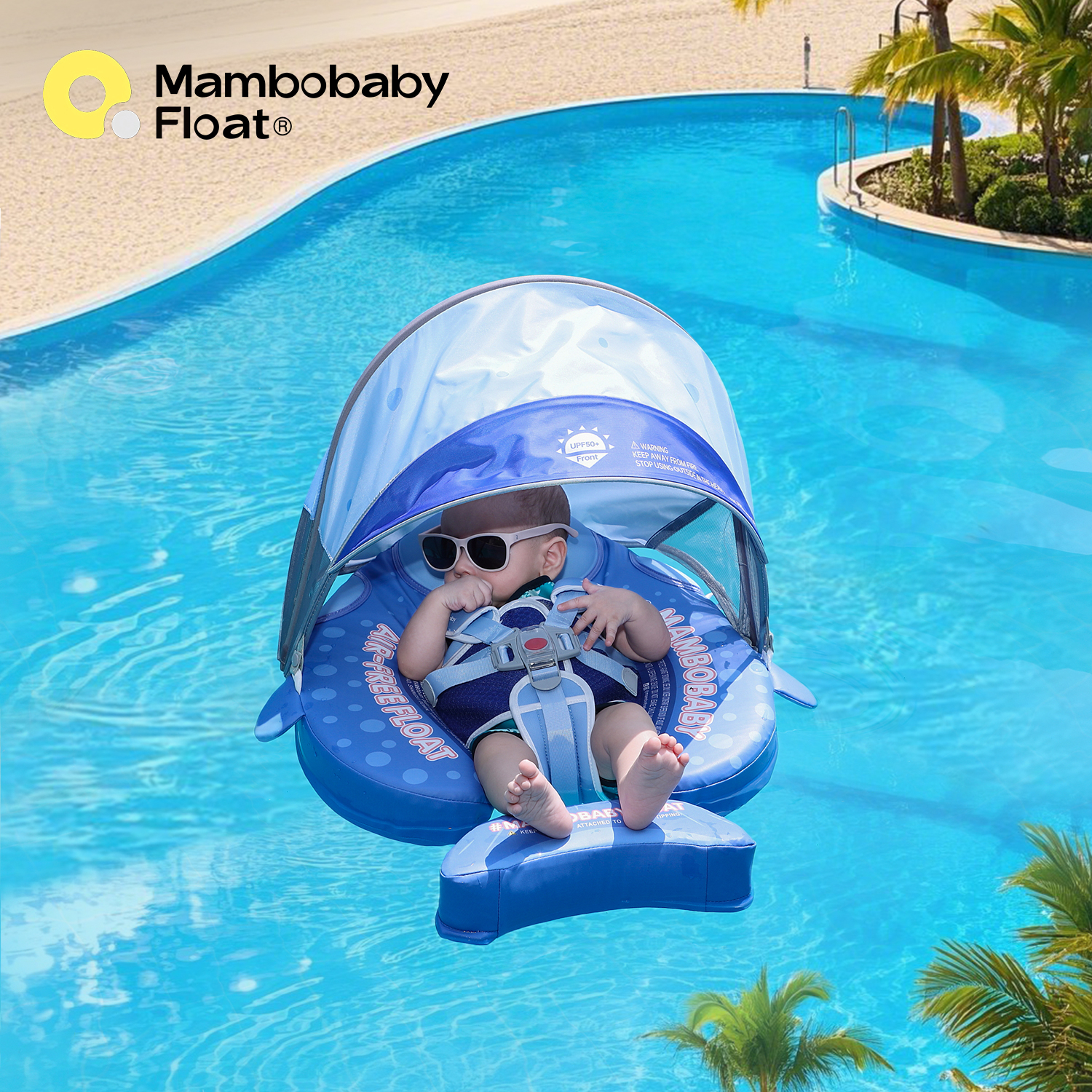 Baby Swimming Floater - Mambobaby Float Swimming Trainer Safe Air-Free