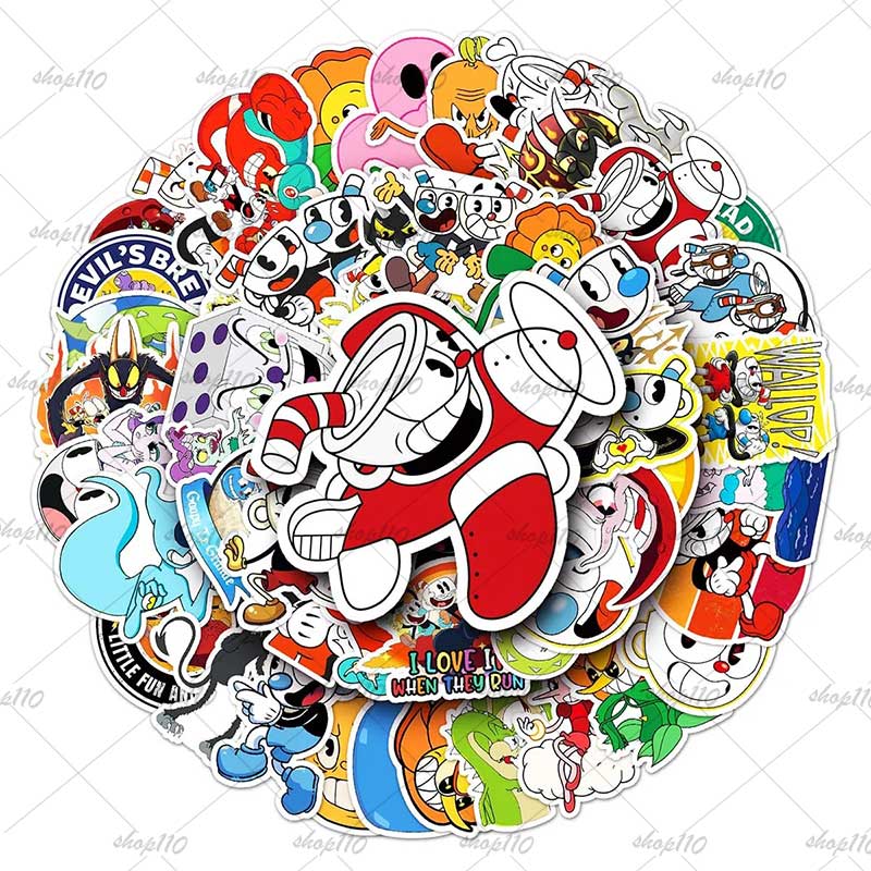 Zwitsal Baby Products - Cuphead Sticker Boy Game Gift Birthday