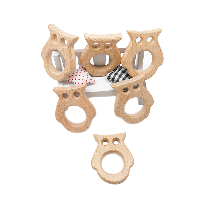 Chenkai 10pcs Owl Wooden Teeth - Baby Products Eco Friendly のレビューと価格