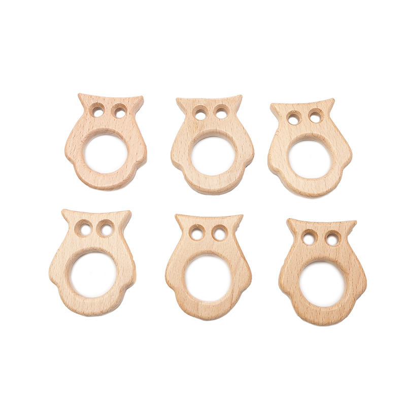Chenkai 10pcs Owl Wooden Teeth - Baby Products Eco Friendly のレビューと価格