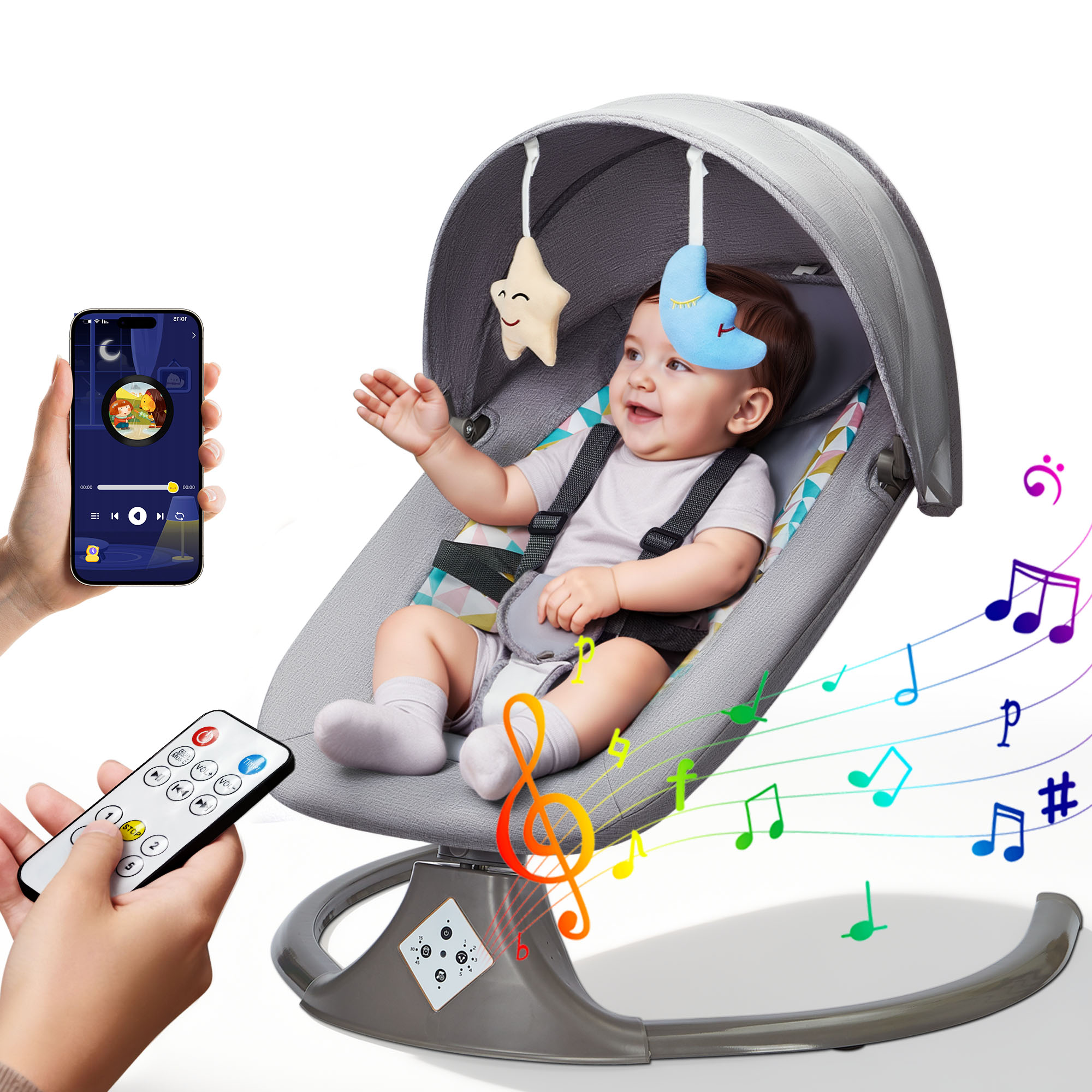 Remote Control Electric Baby S - Baby Swing Bouncer のレビューと価格