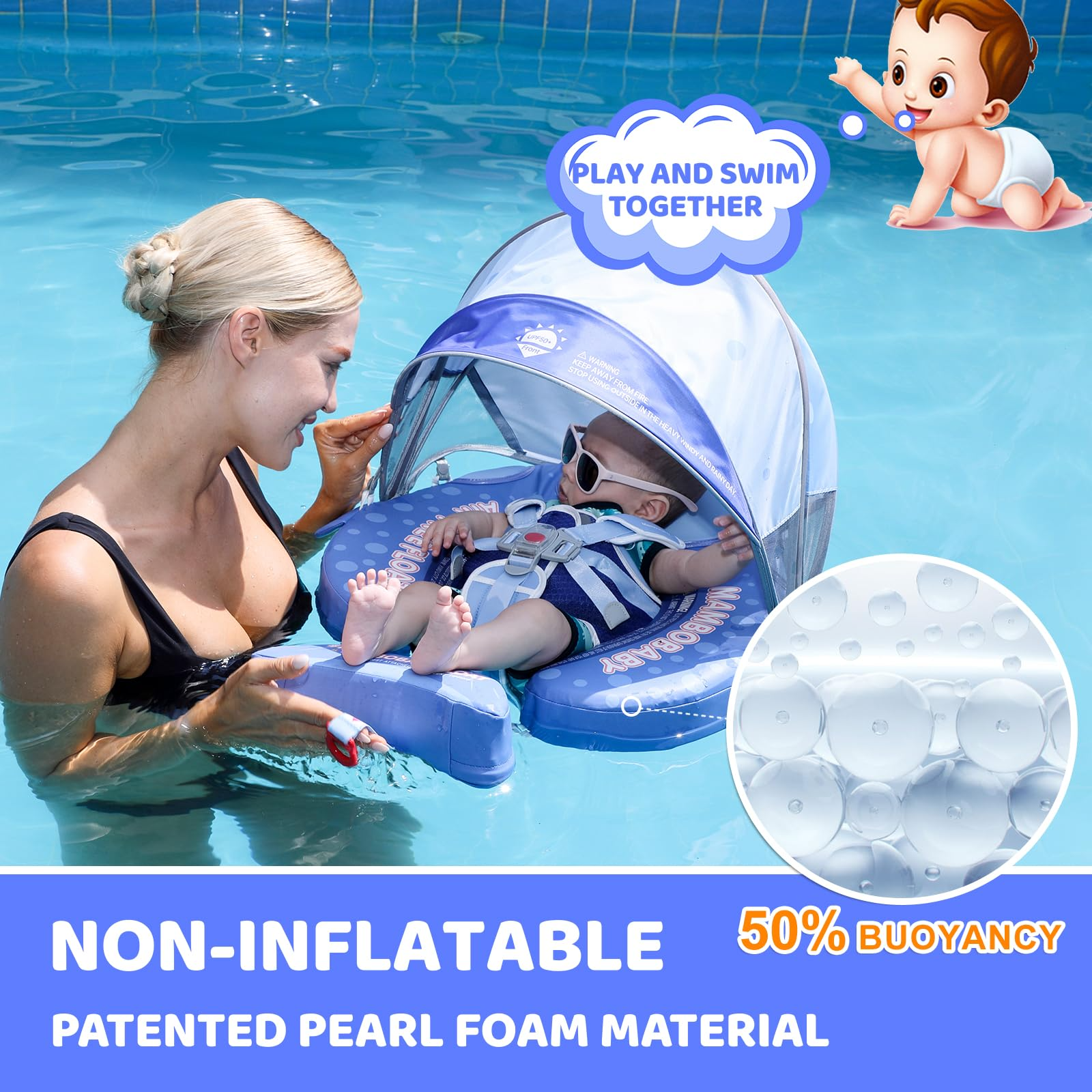 Mambobaby Float Swimming Train - Baby Swimming Floater のレビューと価格