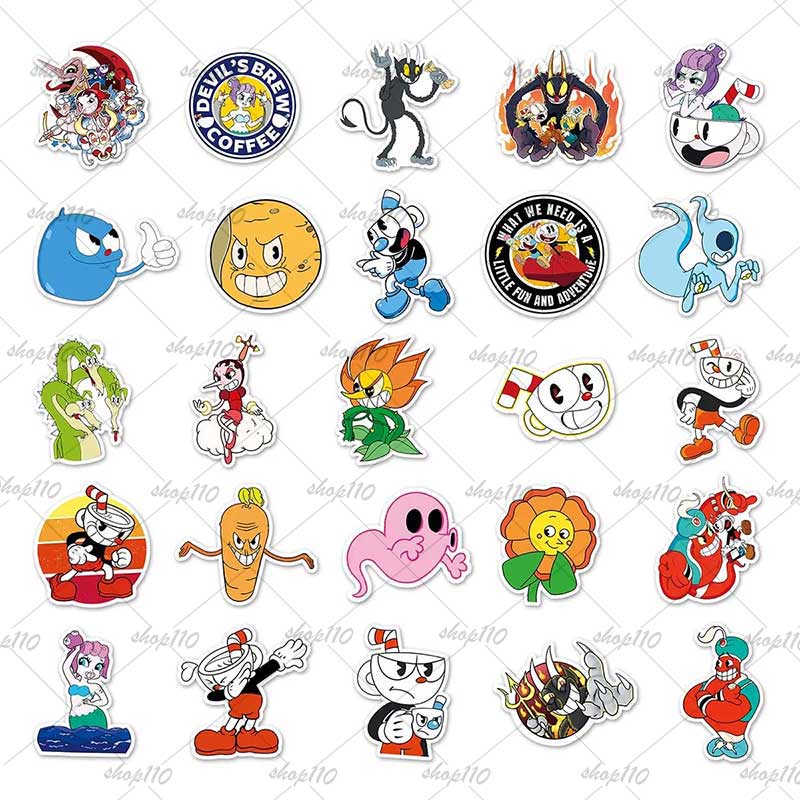 Cuphead Sticker Boy Game Gift  - Zwitsal Baby Products のレビューと価格