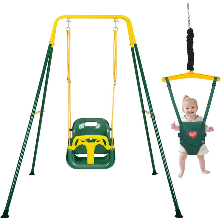 Toddler Swing Set and Baby Jum - Baby Swing Bouncer のレビューと価格