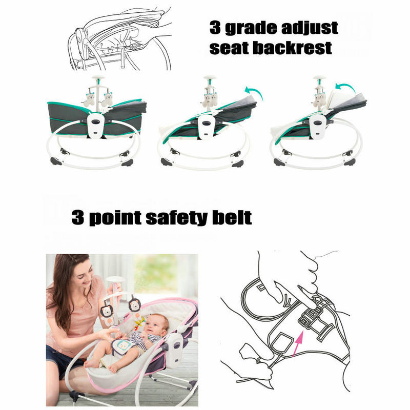 5 In 1 Baby Rocker Infant Swin - Baby Swing Bouncer のレビューと価格