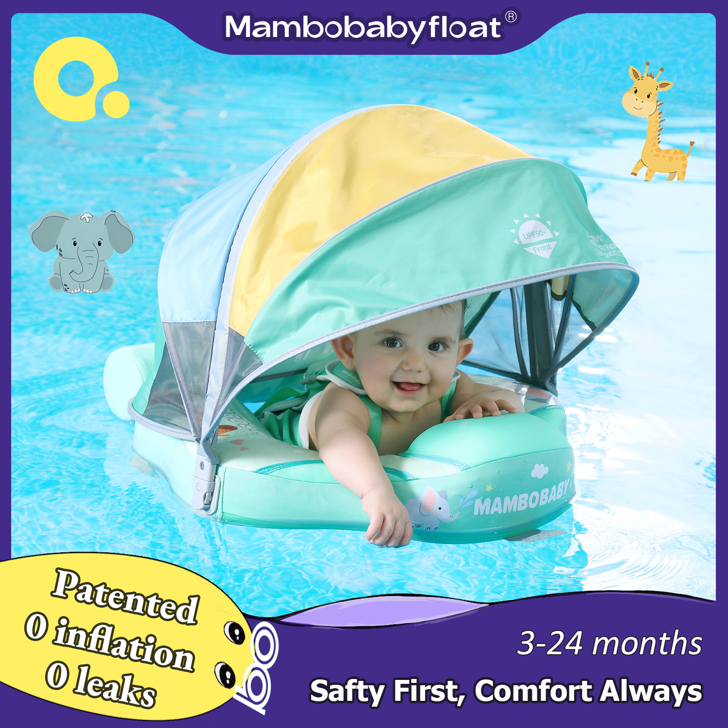 Mambobaby Animal Float Non-Inf - Baby Swimming Floater のレビューと価格