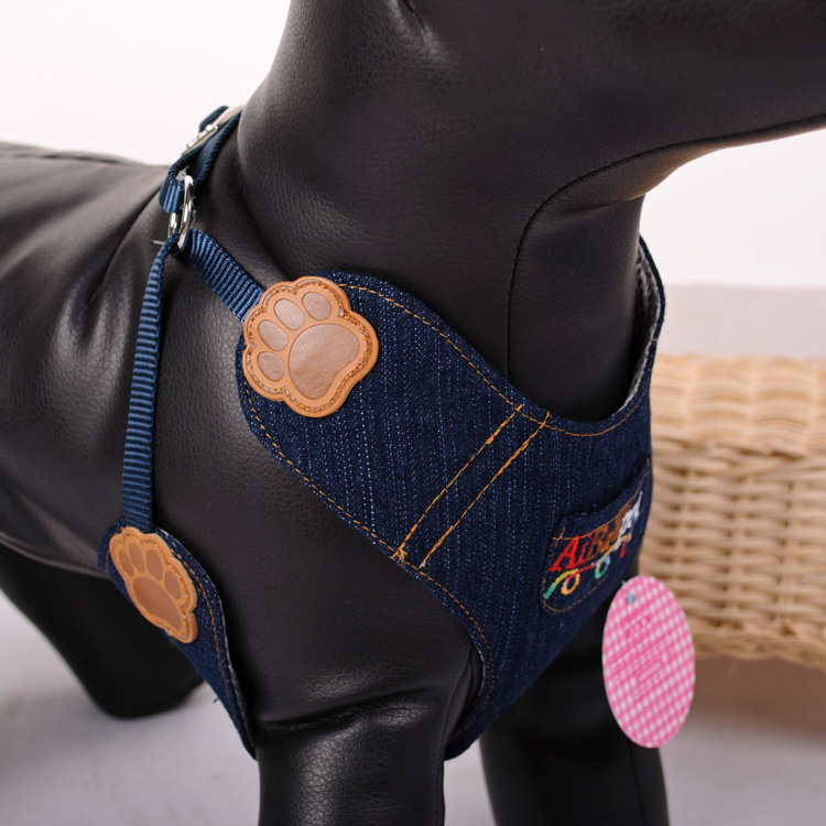 Denim Blue Paw Pet Harness Ves - Baby Products On Sale のレビューと価格