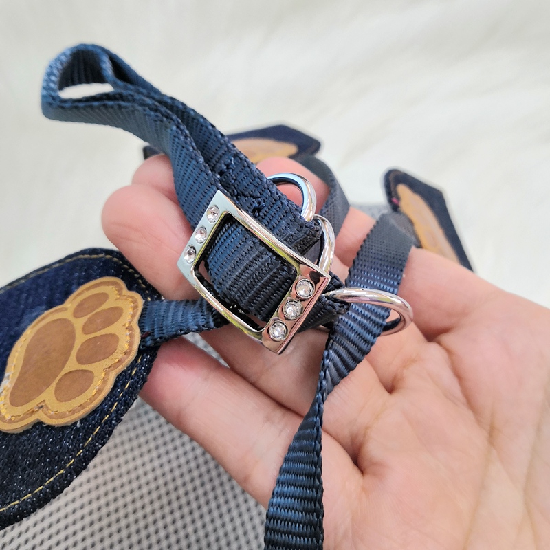 Denim Blue Paw Pet Harness Ves - Baby Products On Sale のレビューと価格