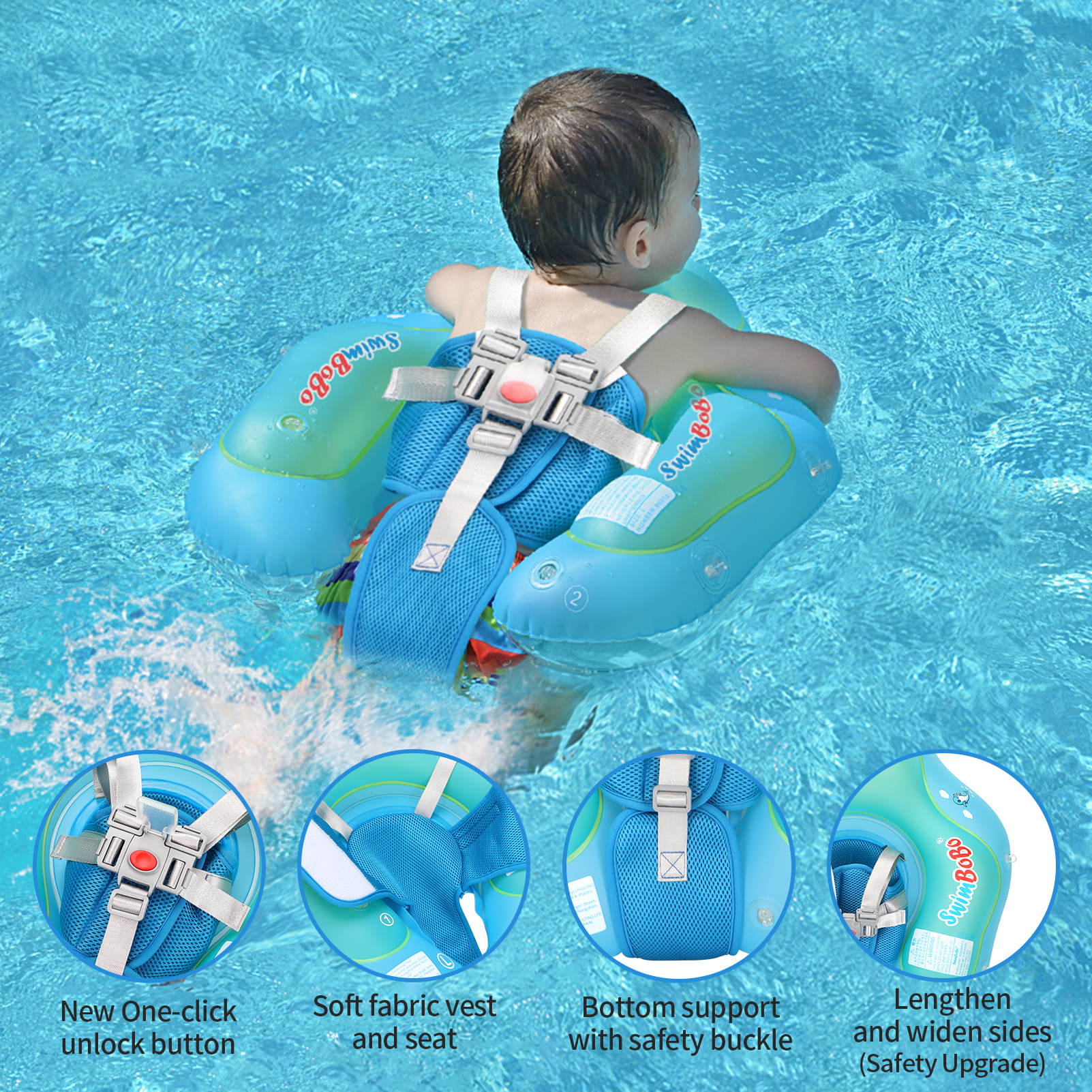 Swimbobo New Upgrades Mesh Mor - Baby Swimming Floater のレビューと価格