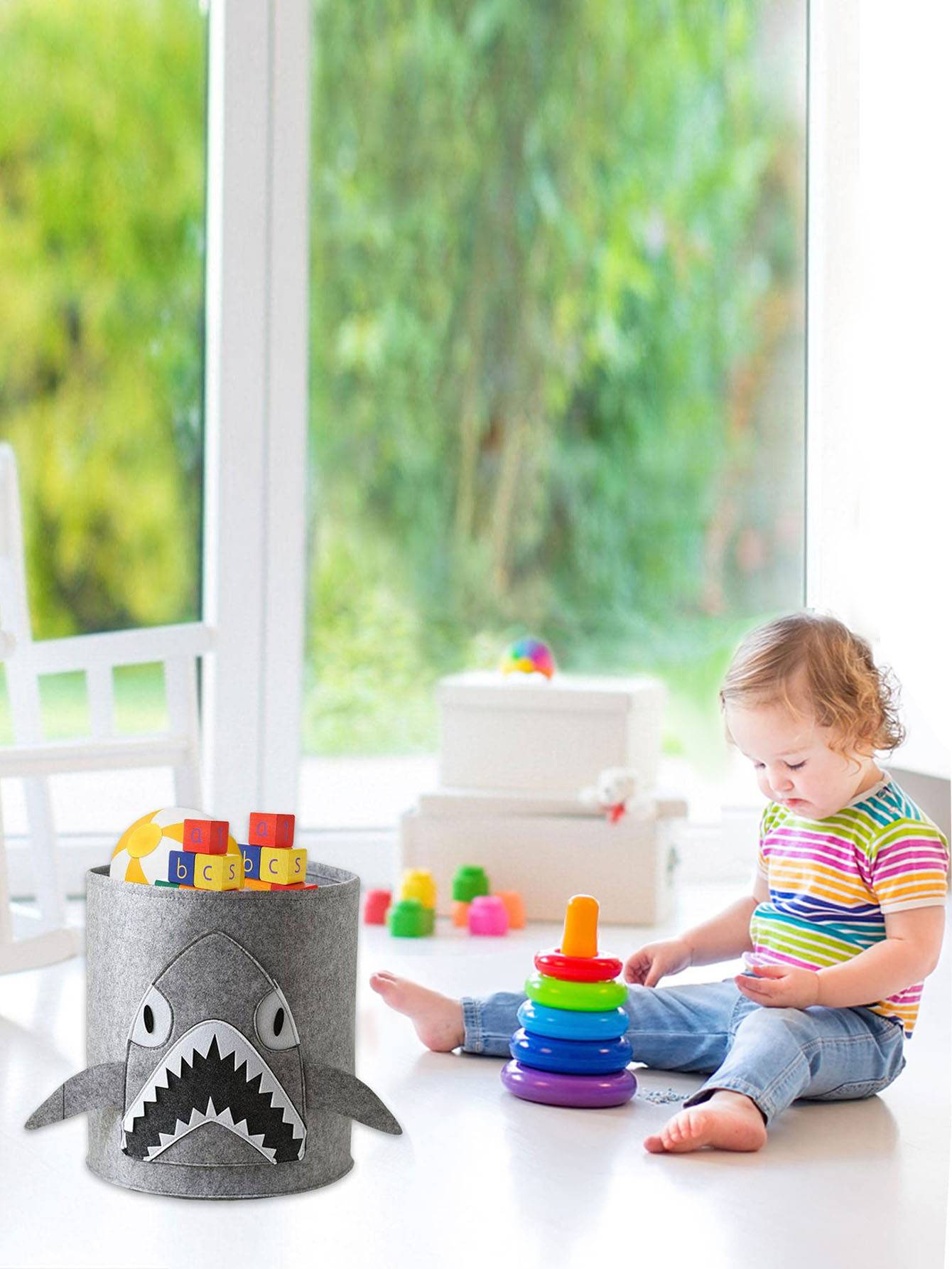 Felt Storage Bin Storage Box F - Baby Products Eco Friendly のレビューと価格
