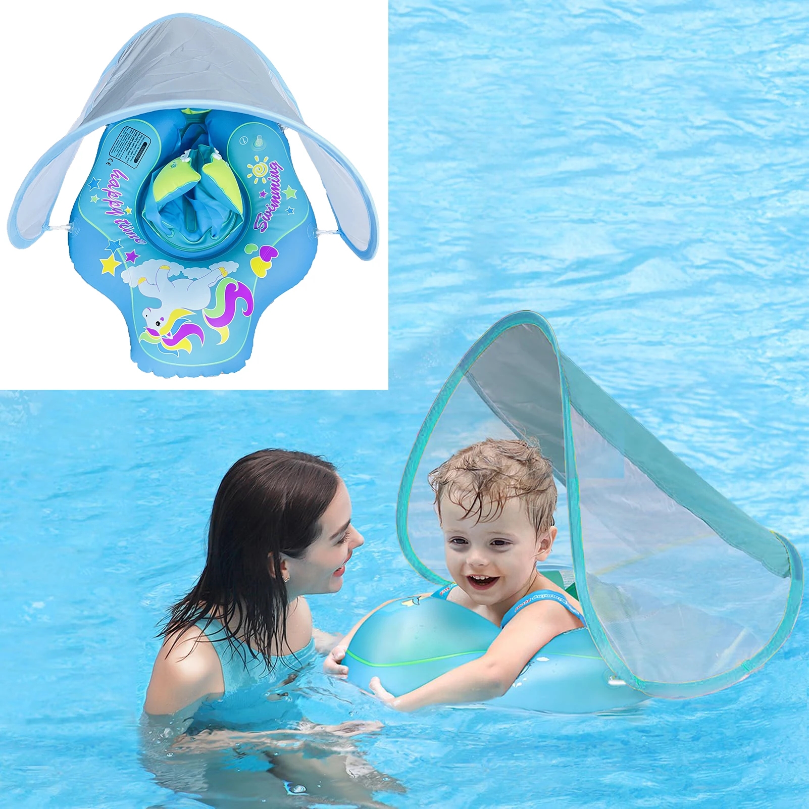 Baby Swimming Ring Inflatable  - Baby Swimming Floater のレビューと価格